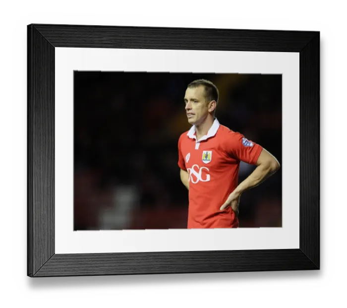 Framed Print : Bristol City vs Coventry City: Aaron Wilbraham in Action at Ashton Gate Stadium, Johnstones Paint Trophy (Football)