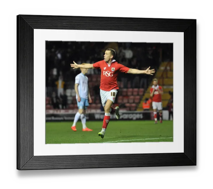 Framed Print : Aaron Wilbraham's Thrilling Goal Celebration: Bristol City's Victory in Johnstones Paint Trophy (December 10, 2014) Framed Print : Aaron Wilbraham's Thrilling Goal Celebration: Bristol City's Victory in Johnstones Paint Trophy (December 10, 2014)