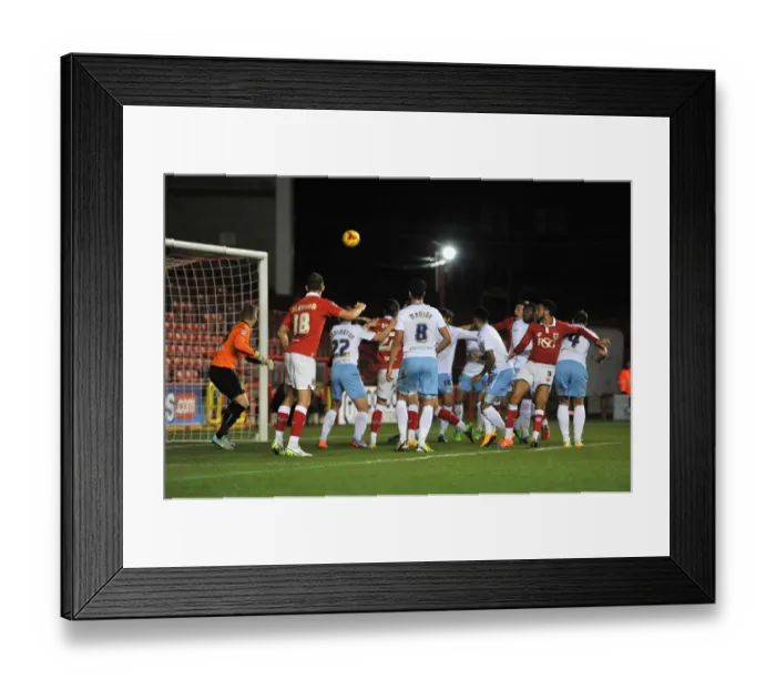 Framed Print : Derrick Williams Scores the Opener: Bristol City vs. Coventry City, Johnstones Paint Trophy Framed Print : Derrick Williams Scores the Opener: Bristol City vs. Coventry City, Johnstones Paint Trophy