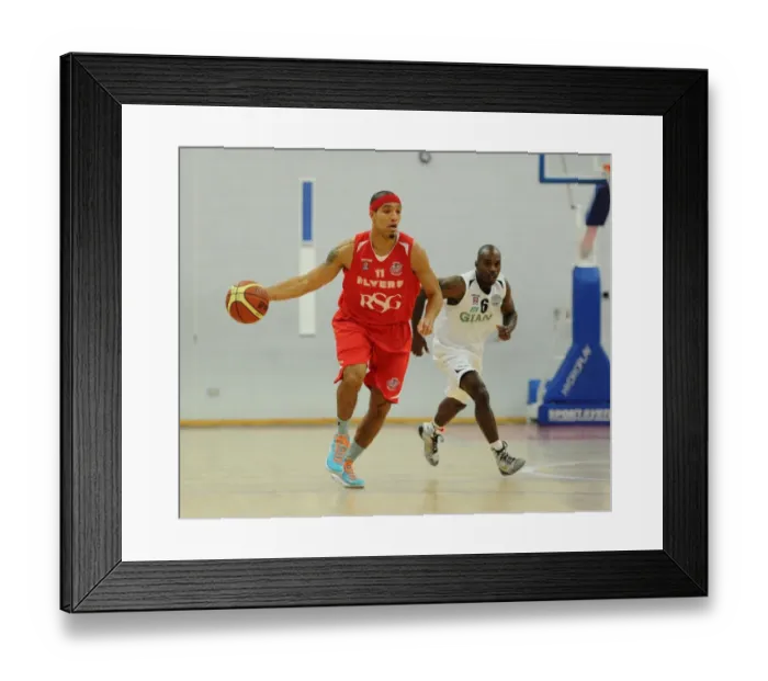 Framed Print : Intense Rivalry: Flyers vs Giants Showdown - British Basketball League Framed Print : Intense Rivalry: Flyers vs Giants Showdown - British Basketball League