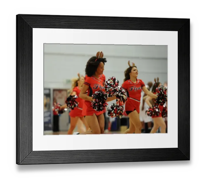 Framed Print : British Basketball League: A Clash between Bristol Flyers and Manchester Giants at SGS Wise Campus (December 2014)