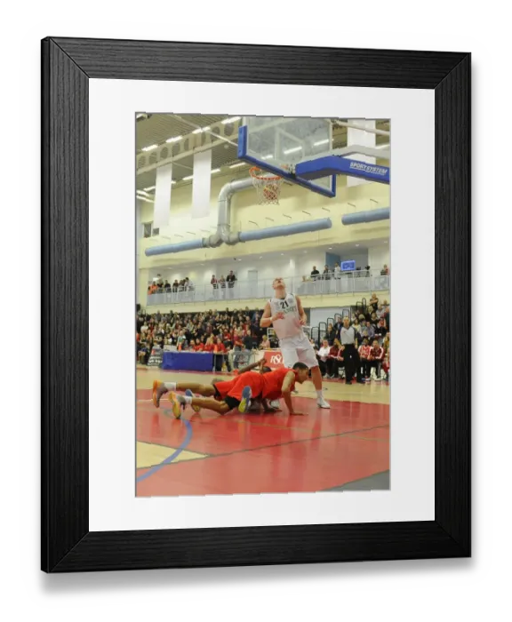 Framed Print : Intense Rivalry: Flyers vs. Giants Basketball Showdown Framed Print : Intense Rivalry: Flyers vs. Giants Basketball Showdown
