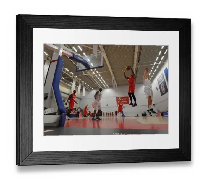Framed Print : Bristol Flyers vs Manchester Giants Showdown at SGS Wise Campus - British Basketball League Framed Print : Bristol Flyers vs Manchester Giants Showdown at SGS Wise Campus - British Basketball League