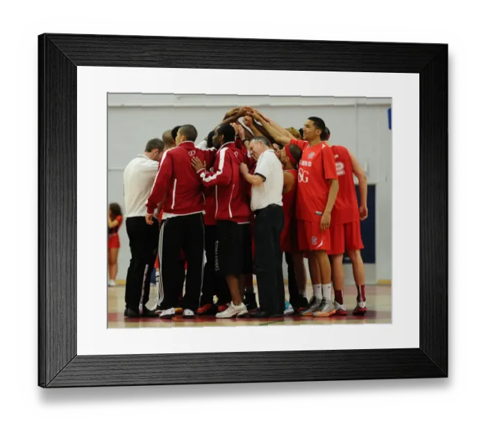 Framed Print : Bristol Flyers vs Manchester Giants: British Basketball League Showdown at SGS Wise Campus