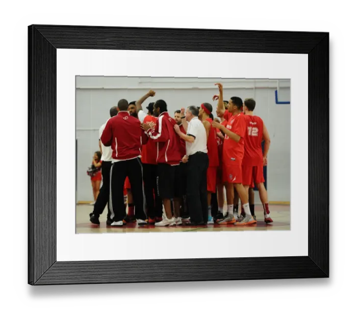 Framed Print : Intense Clash: British Basketball League - Bristol Flyers vs. Manchester Giants (December 2014)