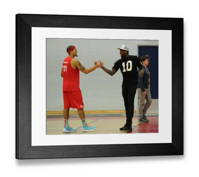 Framed Print : Bristol Flyers: Jay Emmanuel Thomas and Greg Streete in Action during British Basketball League Game against Manchester Giants Framed Print : Bristol Flyers: Jay Emmanuel Thomas and Greg Streete in Action during British Basketball League Game against Manchester Giants