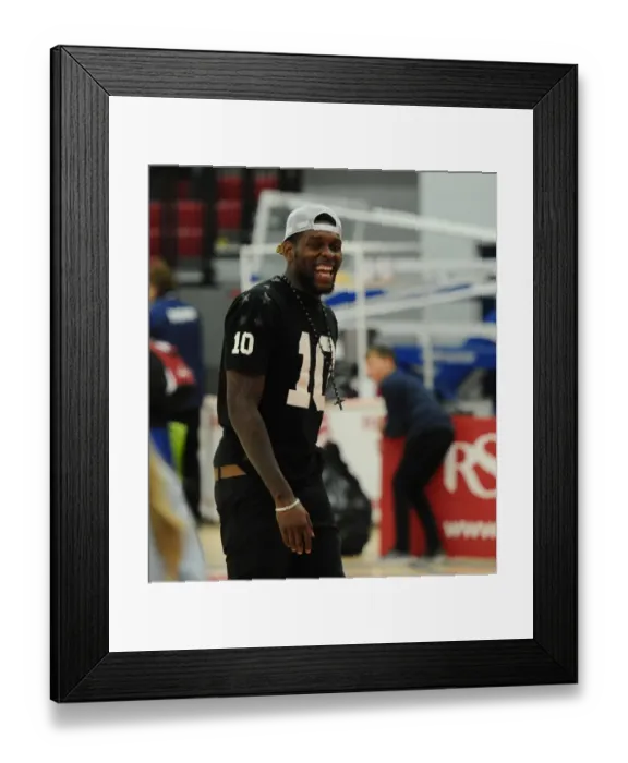 Framed Print : Bristol Flyers: Jay Emmanuel Thomas in Action Framed Print : Bristol Flyers: Jay Emmanuel Thomas in Action