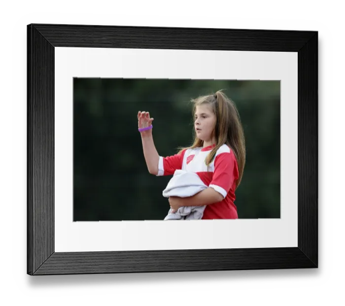 Framed Print : Young Fan's Excitement at FA WSL Match: BAWFC vs Arsenal Ladies (2014) Framed Print : Young Fan's Excitement at FA WSL Match: BAWFC vs Arsenal Ladies (2014)
