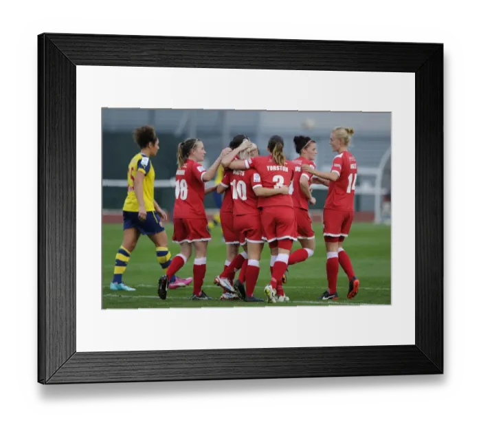 Framed Print : Nikki Watts Scores and Celebrates: Bristol City FC's Glorious Moment Against Arsenal Ladies (FA WSL) Framed Print : Nikki Watts Scores and Celebrates: Bristol City FC's Glorious Moment Against Arsenal Ladies (FA WSL)
