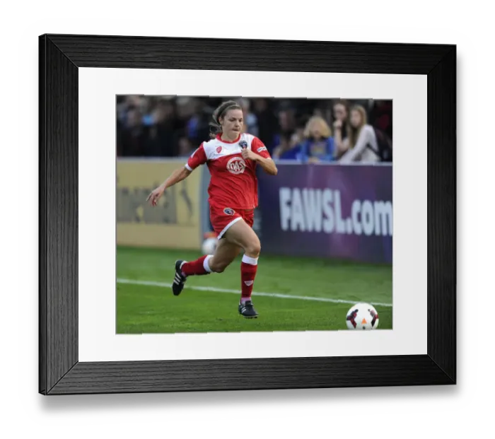 Framed Print : Bristol City FC vs Arsenal Ladies: Loren Dykes in Action during FA WSL Match (2014) Framed Print : Bristol City FC vs Arsenal Ladies: Loren Dykes in Action during FA WSL Match (2014)