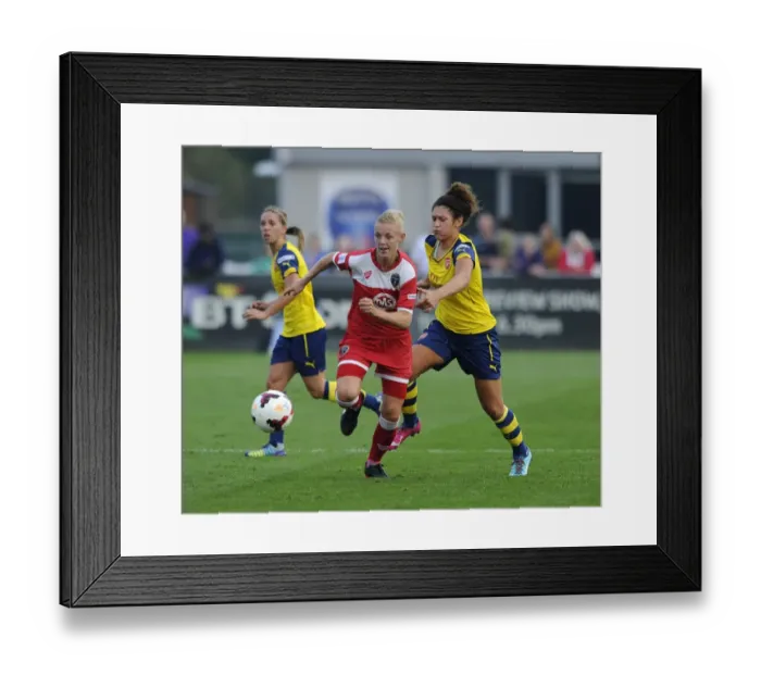 Framed Print : Bristol City FC: Sophie Ingle Faces Off Against Casey Stone of Arsenal Ladies in FA WSL Clash