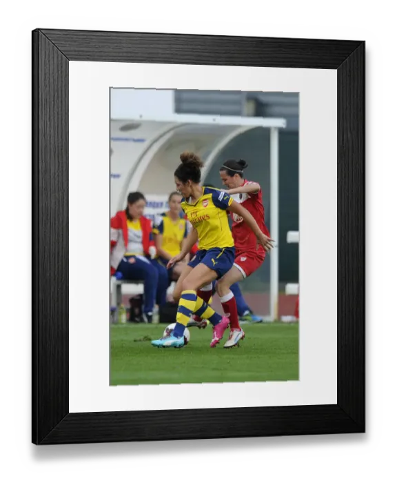 Framed Print : Clash on the Pitch: Casey Stoney vs. Natalia Sanchon - Bristol Academic vs. Arsenal Ladies, FA Womens Super League (2014) Framed Print : Clash on the Pitch: Casey Stoney vs. Natalia Sanchon - Bristol Academic vs. Arsenal Ladies, FA Womens Super League (2014)