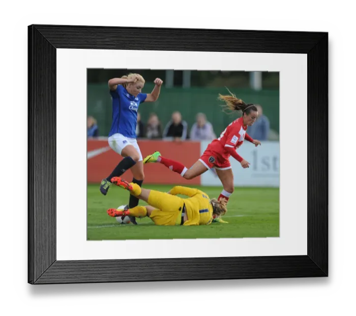 Framed Print : Bristol Academy vs Everton Ladies Clash: 23rd August 2014 (Bristol Academy Women's Football Club v Everton Ladies) Framed Print : Bristol Academy vs Everton Ladies Clash: 23rd August 2014 (Bristol Academy Women's Football Club v Everton Ladies)