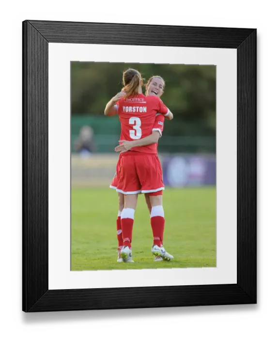 Framed Print : Clash at the Stadium: Bristol Academy vs Everton Ladies, 23rd August 2014 Framed Print : Clash at the Stadium: Bristol Academy vs Everton Ladies, 23rd August 2014