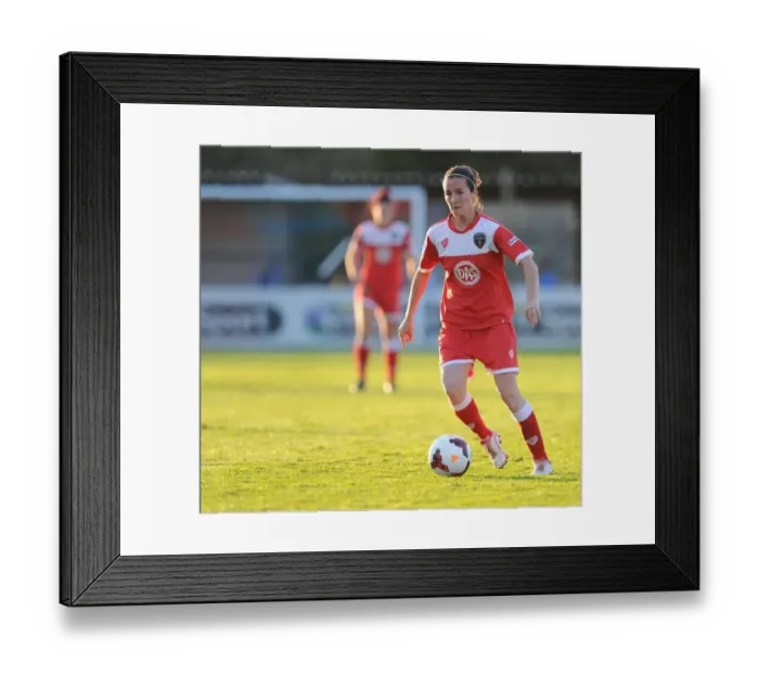 Framed Print : Bristol Academy vs Everton Ladies Clash: FA WSL Match on August 23, 2014
