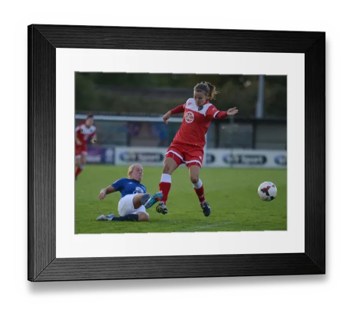 Framed Print : Bristol Academy vs Everton Ladies Clash (23rd August 2014) Framed Print : Bristol Academy vs Everton Ladies Clash (23rd August 2014)