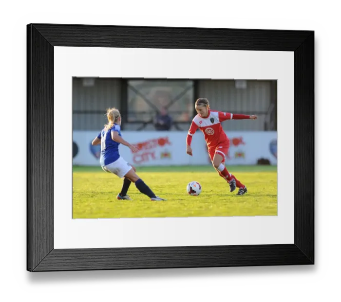 Framed Print : FA Womens Super League: Bristol Academy vs Everton Ladies Clash Framed Print : FA Womens Super League: Bristol Academy vs Everton Ladies Clash