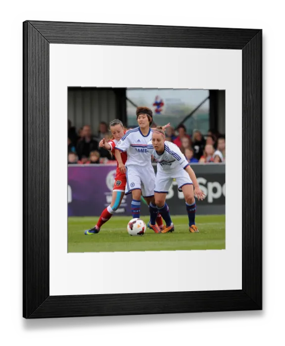 Framed Print : Battle of Stars: Harding vs Ji in FA WSL Clash - Bristol Academy vs Chelsea Ladies Framed Print : Battle of Stars: Harding vs Ji in FA WSL Clash - Bristol Academy vs Chelsea Ladies
