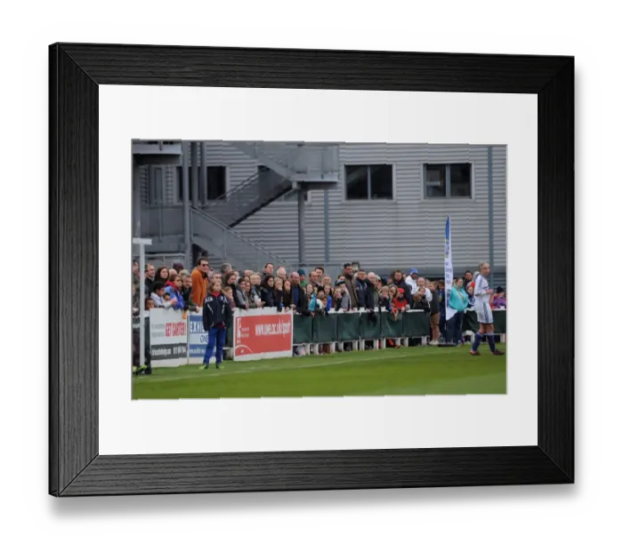 Framed Print : 1, 300+ Fans Gather for Exciting Bristol Academy vs. Chelsea Ladies FA WSL Match at Gifford Stadium