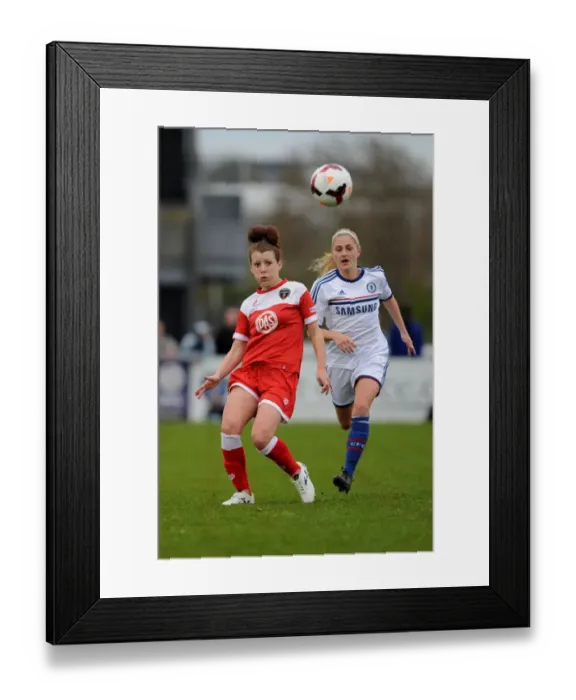 Framed Print : Jasmine Matthews of Bristol Academy Playing a Pass Against Chelsea Ladies, FA Womens Super League, 2014 Framed Print : Jasmine Matthews of Bristol Academy Playing a Pass Against Chelsea Ladies, FA Womens Super League, 2014