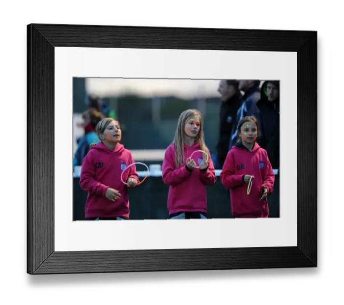 Framed Print : Young Fans with Face Paint at Bristol Academy vs. Chelsea Ladies Football Match, 2014