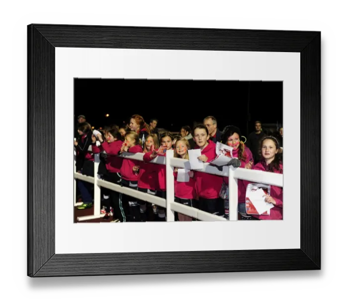 Framed Print : Young Fans Eagerly Await Players Signatures at Bristol Academy vs. Chelsea Ladies Match Framed Print : Young Fans Eagerly Await Players Signatures at Bristol Academy vs. Chelsea Ladies Match