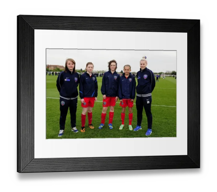 Framed Print : Bristol Academy's Ellen Curson and Nikki Watts Celebrate with Fans after Victory over Chelsea Ladies Framed Print : Bristol Academy's Ellen Curson and Nikki Watts Celebrate with Fans after Victory over Chelsea Ladies