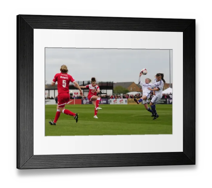 Framed Print : Jasmine Matthews of Bristol Academy Takes Aim Against Chelsea Ladies