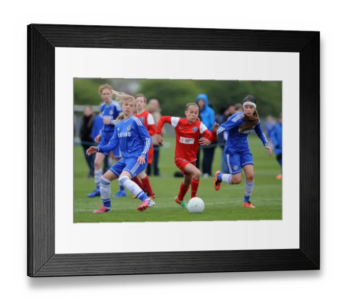 Framed Print : Bristol Academy vs. Chelsea Ladies Youth: A Football Rivalry Unfolds at Gifford Stadium Framed Print : Bristol Academy vs. Chelsea Ladies Youth: A Football Rivalry Unfolds at Gifford Stadium