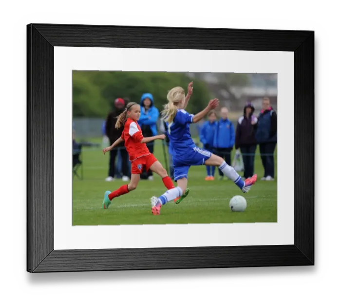 Framed Print : Bristol Academy vs. Chelsea Ladies Youth: A Fierce Football Rivalry at Gifford Stadium (Youth)