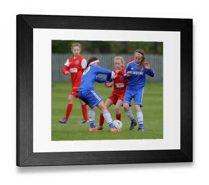 Framed Print : Rivalry Unfolds: Bristol Academy vs. Chelsea Ladies Youth Football Match at Gifford Stadium Framed Print : Rivalry Unfolds: Bristol Academy vs. Chelsea Ladies Youth Football Match at Gifford Stadium