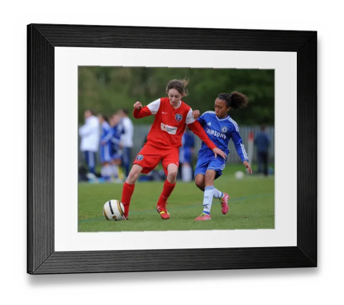 Framed Print : Bristol Academy vs. Chelsea Ladies: A Fierce Football Rivalry at Gifford Stadium (FA WSL Youth) Framed Print : Bristol Academy vs. Chelsea Ladies: A Fierce Football Rivalry at Gifford Stadium (FA WSL Youth)