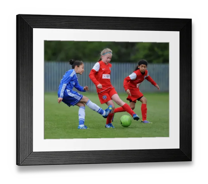 Framed Print : Bristol Academy vs. Chelsea Ladies Youth: A Football Rivalry at Gifford Stadium - FA WSL Youth Match