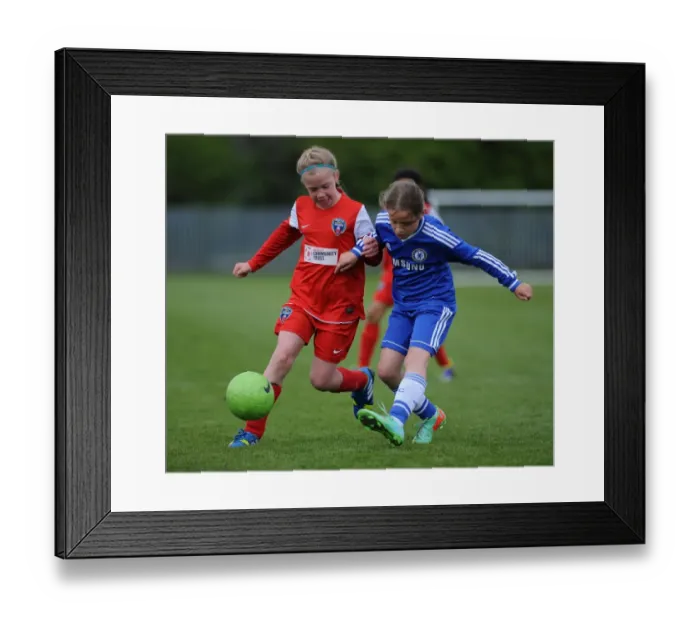 Framed Print : Bristol Academy vs. Chelsea Ladies Youth: A Football Rivalry at Gifford Stadium - FA WSL Youth Match