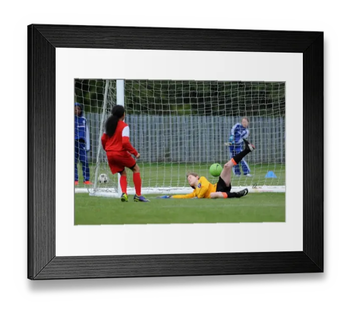 Framed Print : Fierce Rivalry: Bristol Academy vs. Chelsea Ladies Football Clash in FA WSL Youth Framed Print : Fierce Rivalry: Bristol Academy vs. Chelsea Ladies Football Clash in FA WSL Youth