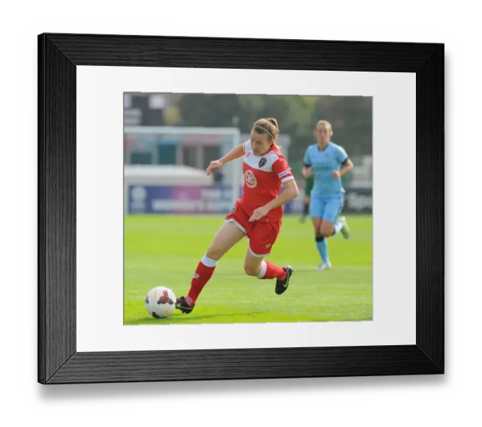 Framed Print : Bristol City FC: Frankie Brown Takes Charge Against Manchester City Ladies, SGS Wise Campus, 2014 Framed Print : Bristol City FC: Frankie Brown Takes Charge Against Manchester City Ladies, SGS Wise Campus, 2014
