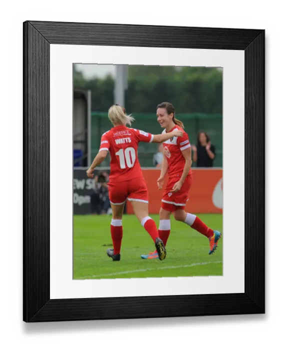 Framed Print : Bristol City Women's Team Celebrates Corinne Yorston's First Goal Against Manchester City Ladies (September 2014) Framed Print : Bristol City Women's Team Celebrates Corinne Yorston's First Goal Against Manchester City Ladies (September 2014)