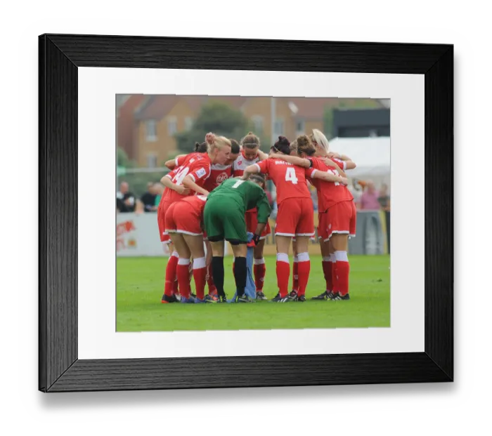 Framed Print : Bristol City FC: Women's Team Rallies in the Second Half against Manchester City Ladies Framed Print : Bristol City FC: Women's Team Rallies in the Second Half against Manchester City Ladies