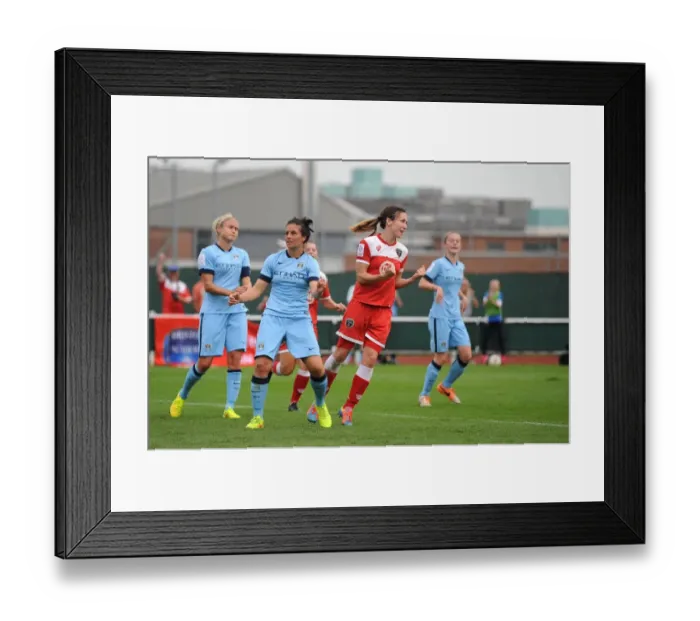 Framed Print : Bristol Academy Women's Star Corinne Yorston Scores Thriller in Womens Super League Match Against Manchester City Framed Print : Bristol Academy Women's Star Corinne Yorston Scores Thriller in Womens Super League Match Against Manchester City