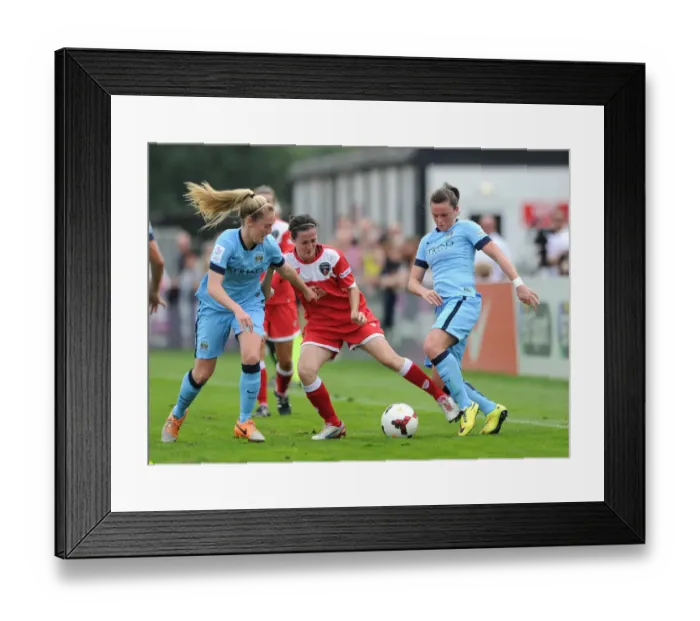 Framed Print : Bristol Academy Women's Tough Battle Against Manchester City Women: Natalia Pablos Sanchon Faces Off Against Keira Walsh and Krystle Johnston Framed Print : Bristol Academy Women's Tough Battle Against Manchester City Women: Natalia Pablos Sanchon Faces Off Against Keira Walsh and Krystle Johnston