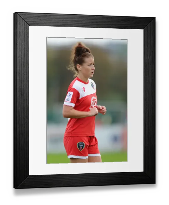 Framed Print : Jemma Rose in Action: Bristol Academy Women vs Manchester City Women, Womens Super League Match at SGS Wise Campus