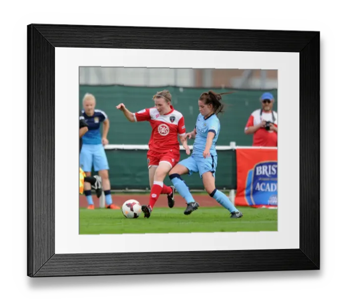 Framed Print : Women's Super League Clash: Bristol Academy vs Manchester City at SGS Wise Campus Framed Print : Women's Super League Clash: Bristol Academy vs Manchester City at SGS Wise Campus