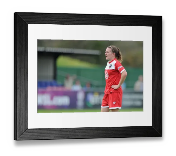 Framed Print : Bristol Academy's Loren Dykes in Action against Manchester City - Women's Super League Framed Print : Bristol Academy's Loren Dykes in Action against Manchester City - Women's Super League