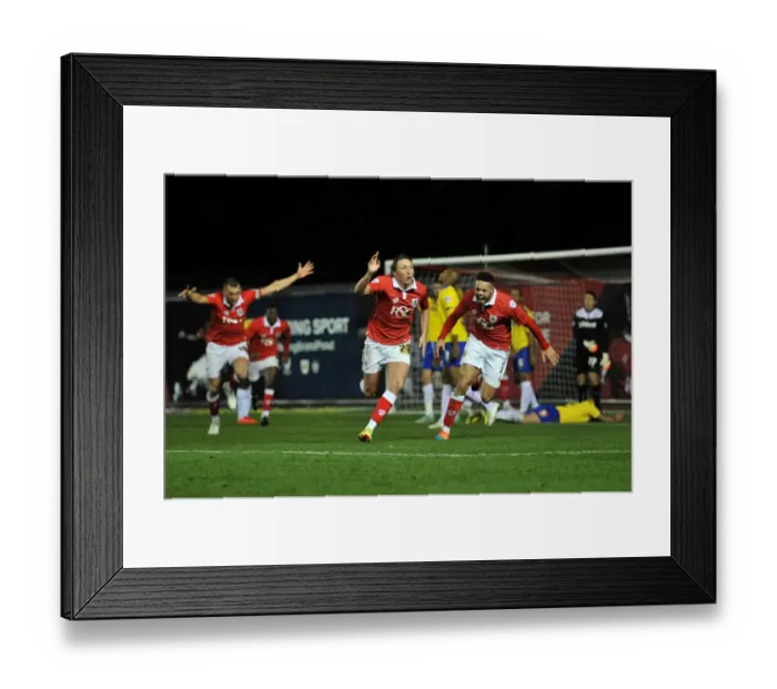 Framed Print : Bristol City's Luke Ayling Thrills Fans with Stunning Goal vs. Crawley Town, Sky Bet League One Framed Print : Bristol City's Luke Ayling Thrills Fans with Stunning Goal vs. Crawley Town, Sky Bet League One