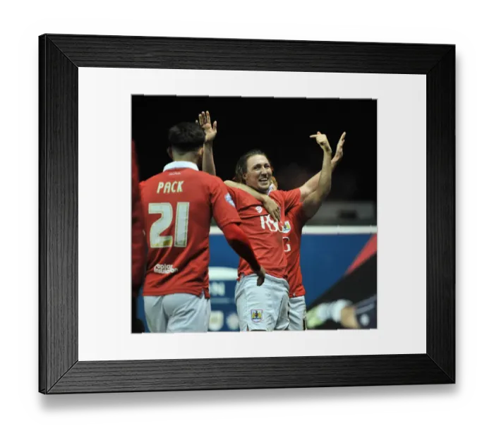 Framed Print : Bristol City Celebrates: Luke Ayling Scores Against Crawley Town, Ashton Gate, December 13, 2014 Framed Print : Bristol City Celebrates: Luke Ayling Scores Against Crawley Town, Ashton Gate, December 13, 2014