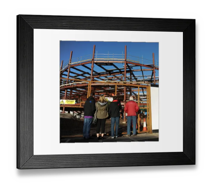 Framed Print : Bristol City's New South Stand Under Construction Ahead of Crawley Town Match, December 2014 Framed Print : Bristol City's New South Stand Under Construction Ahead of Crawley Town Match, December 2014