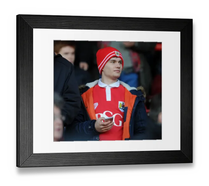 Framed Print : Intense Football Moment: Bristol City vs Crawley Town, December 2014 - The Passion of the Home Team Framed Print : Intense Football Moment: Bristol City vs Crawley Town, December 2014 - The Passion of the Home Team