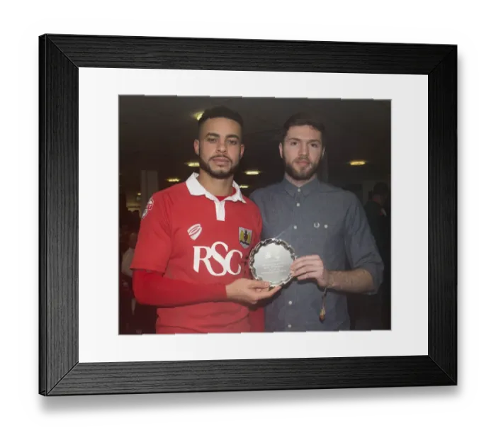 Framed Print : Battle in Sky Bet League One: Bristol City vs Crawley Town at Ashton Gate - December 13, 2014
