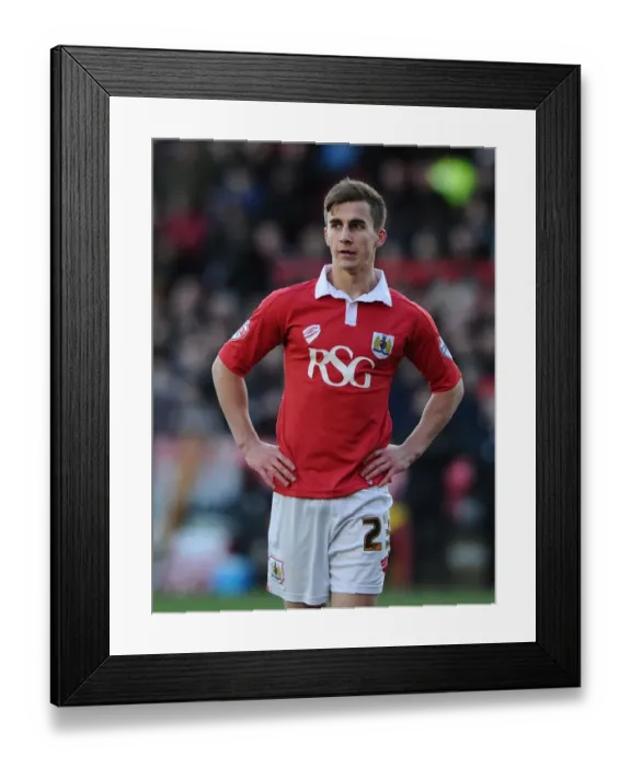 Framed Print : Bristol City's Joe Bryan in Action at Ashton Gate during Sky Bet League One Match against Crawley Town