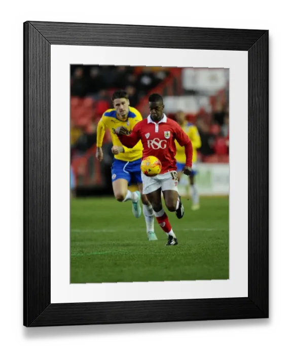 Framed Print : Bristol City's Kieran Agard in Action Against Crawley Town, Sky Bet League One, Ashton Gate Framed Print : Bristol City's Kieran Agard in Action Against Crawley Town, Sky Bet League One, Ashton Gate